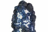 Dark Blue Fluorite On Quartz - Inner Mongolia #78852-3